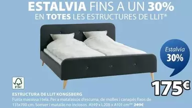 Oferta de Estructura De Llit Kongsberg por 175€ en JYSK