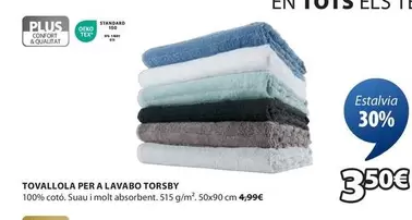 Oferta de Plus - Tovallola Per A Lavabo por 3,5€ en JYSK