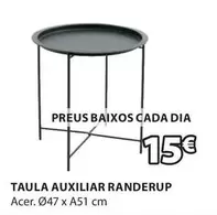 Oferta de Dia - Taula Auxiliar Randerup por 15€ en JYSK