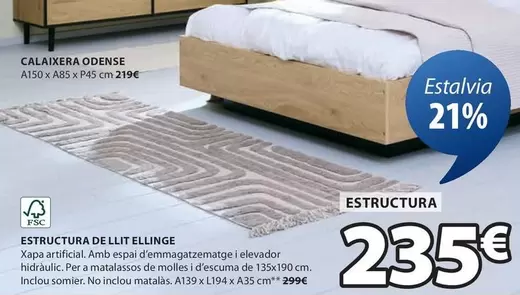 Oferta de Odense - Estructura De Lit Ellinge por 235€ en JYSK