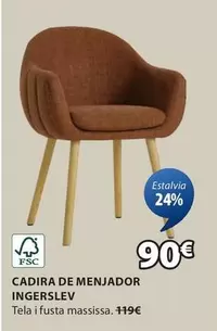 Oferta de Cadira De Menjador por 90€ en JYSK