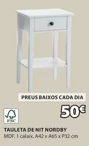 Oferta de Dia - Tauleta De Nit Nordby por 50€ en JYSK