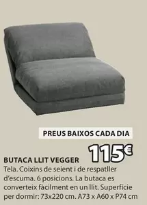 Oferta de Dia - Butaca Llit Vegger por 115€ en JYSK