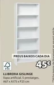 Oferta de Dia - Llibreria Gislinge por 45€ en JYSK