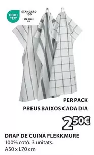 Oferta de TEX - Drap De Cuina Flekkmure por 2,5€ en JYSK