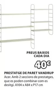 Oferta de Dia - Prestatge De Paret por 40€ en JYSK