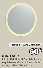 Oferta de Dia - Mirall Orup por 60€ en JYSK