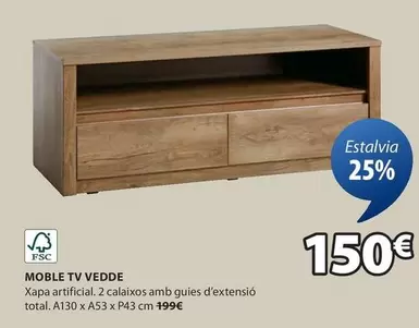 Oferta de Total - Moble Tv Vedde por 150€ en JYSK