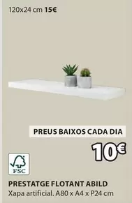 Oferta de Dia - Prestatge Flotant Abild por 10€ en JYSK