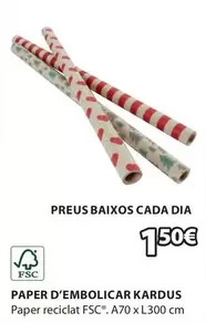 Oferta de Dia - Paper D'Embolicar Kardus por 1,5€ en JYSK