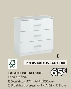 Oferta de Dia - Calaixera Tapdrup por 65€ en JYSK