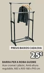 Oferta de Dia - Barra Per A Roba Gudme por 25€ en JYSK