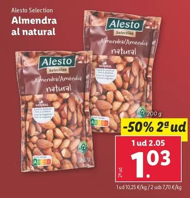 Oferta de Alesto - Almendra Al Natural por 2,05€ en Lidl