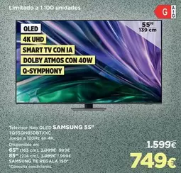 Oferta de Samsung - Televisor Neo Oled 55 por 749€ en El Corte Inglés