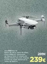 Oferta de Dji - l Mini 4k por 299€ en El Corte Inglés