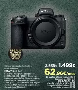 Oferta de Nikon - Compara Combacta De Objetivo Intero Interodorante por 1499€ en El Corte Inglés