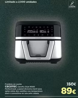 Oferta de Cecotec - Freidora Sin Aceite por 89€ en El Corte Inglés