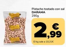 Oferta de Darama - Pistacho Tostado Con Sal por 2,99€ en Supeco