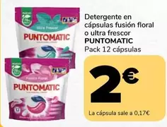 Oferta de Punto Matic - Detergente En Cápsulas Fusión Floral O Ultra Frescor por 2€ en Supeco