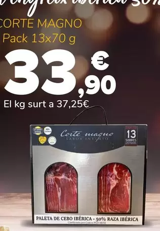 Oferta de Paleta De Cebo Iberica 50% Raza Iberica por 33,9€ en Supeco