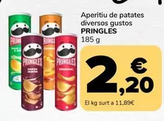 Oferta de Pringles - Aperitiu De Patates Diversos Gustos por 2,2€ en Supeco