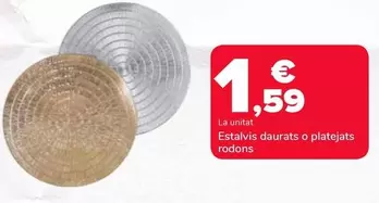 Oferta de Estalys Daurats O Platejats Rodons por 1,59€ en Supeco