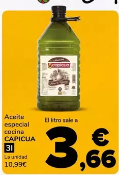 Oferta de Capicua - Aceite Especial Cocina por 10,99€ en Supeco