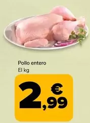 Oferta de Pollo Entero por 2,99€ en Supeco