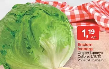 Oferta de Origen - Enciam Iceberg por 1,19€ en Suma Supermercados