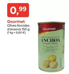 Oferta de Gourmet - Olives Farcides D'anxova por 0,99€ en Suma Supermercados