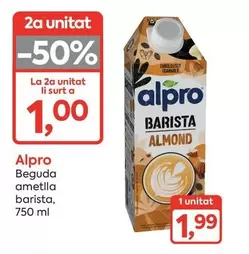 Oferta de Alpro - Beguda Ametlla Barista por 1,99€ en Suma Supermercados