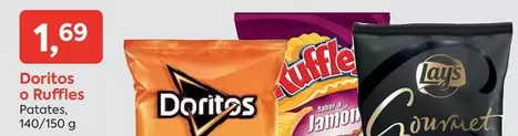 Oferta de Doritos - Ruffles por 1,69€ en Suma Supermercados