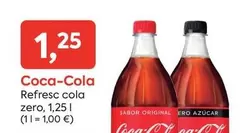 Oferta de Coca-Cola - Refresc Cola Zero por 1,25€ en Suma Supermercados