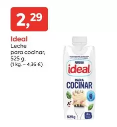 Oferta de Ideal - Leche Para Cocinar por 2,29€ en Suma Supermercados