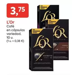 Oferta de L'or - Café En Cápsulas por 3,75€ en Suma Supermercados