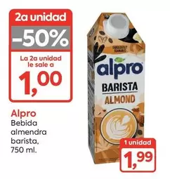 Oferta de Alpro - Bebida Almendra Barista por 1,99€ en Suma Supermercados