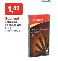 Oferta de Gourmet - Barquillos De Chocolate por 1,89€ en Suma Supermercados