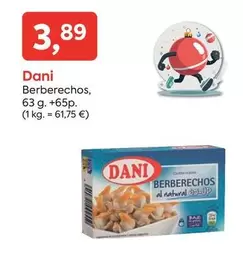 Oferta de Dani - Berberechos por 3,89€ en Suma Supermercados