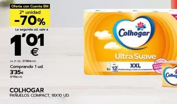 Oferta de Colhogar - Panuelos Compact por 3,35€ en BM Supermercados