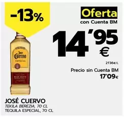 Oferta de Jose Cuervo - Tequila Especial por 14,95€ en BM Supermercados