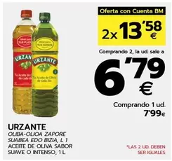 Oferta de Urzante - Oliba-oliva por 7,99€ en BM Supermercados