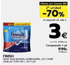 Oferta de Finish - Vajillas Todo por 9,99€ en BM Supermercados