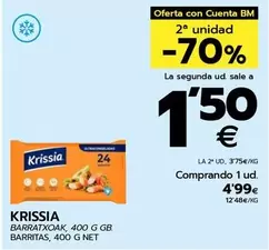 Oferta de Krissia - Barritas por 4,99€ en BM Supermercados