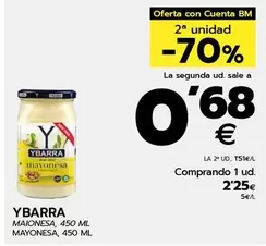 Oferta de Ybarra - Mayonesa por 2,25€ en BM Supermercados