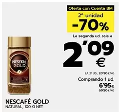 Oferta de Nescafé - Natural por 6,95€ en BM Supermercados