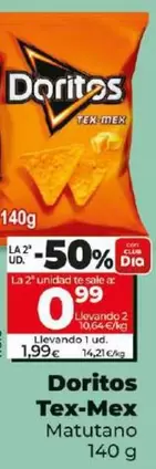 Oferta de Matutano - Doritos Tex-Mex por 1,99€ en Dia