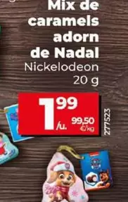 Oferta de Nickelodeon - Mix De Caramelos Adorno De Navidad por 1,99€ en Dia