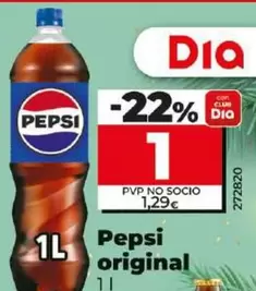 Oferta de Pepsi - Original por 1€ en Dia