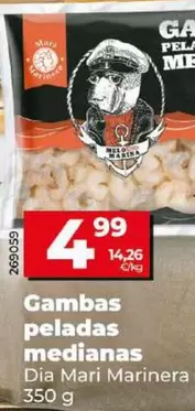 Oferta de Dia Mari Marinera - Gambas Peladas Medianas por 4,99€ en Dia