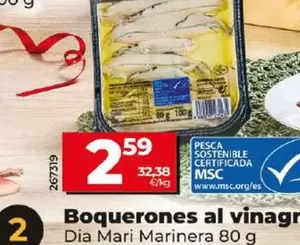 Oferta de Dia Mari Marinera - Boquerones Al Vinagre por 2,59€ en Dia